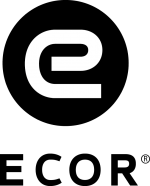 ECOR logo zw- wit